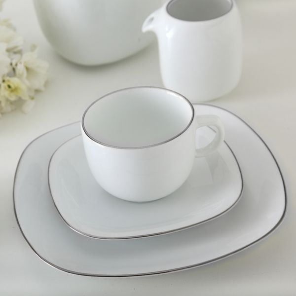 سرویس غذاخوری 98 پارچه چینی زرین ایران سری کواترو مدل سمن درجه یک