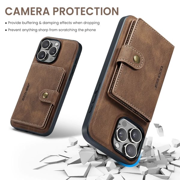 کاور جیهود مدل Leather Wallet مناسب برای گوشی موبایل اپل iPhone 15 Pro