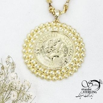 گردنبند الیزابت طرح طلا کد 17412