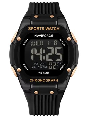 ساعت مچی مردانه نیوی فورسNF-7113 مشکی پین کرم