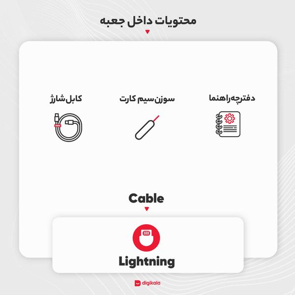 گوشی موبایل اپل مدل iPhone 13 CH دو سیم کارت ظرفیت 256 گیگابایت و رم 4 گیگابایت - نات اکتیو
