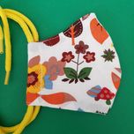 ماسک پارچه‌ای بچگانه مدل گل