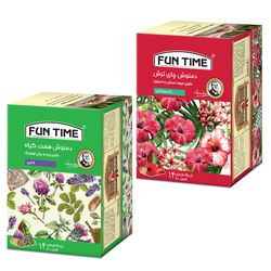 دمنوش لاغری هفت گیاه و چای ترش فان تایم بسته 2 عددی