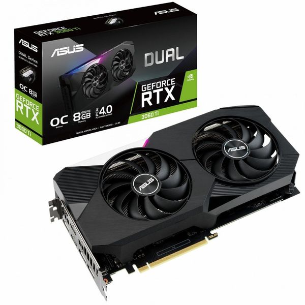 کارت گرافیک استوک ایسوس ASUS GeForce RTX 3060 Ti dual ظرفیت 8 گیگابایت