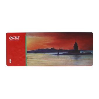 مداد رنگی 50 رنگ فکتیس تخت فلزی