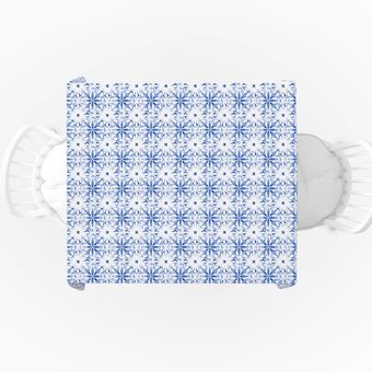 رومیزی مدل مربع مخمل طرح گل  مدرن دامون کد 11039