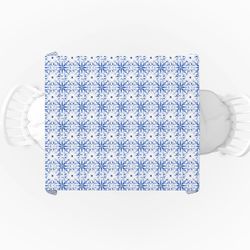 رومیزی مدل مربع مخمل طرح گل مدرن دامون کد 11039