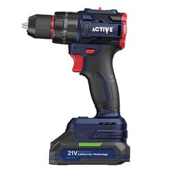 دریل پیچ گوشتی چکشی شارژی براشلس 21 ولت اکتیو مدل AC-3217BL