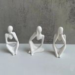 مجسمه سنگی مدل تندیس تفکر بسته 3 عددی