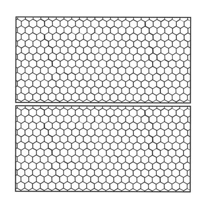برچسب چراغ خودرو رادیانس طرح لانه زنبوری کد J86 بسته 2 عددی