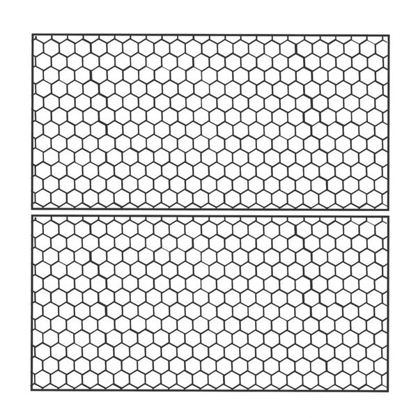 برچسب چراغ خودرو رادیانس طرح لانه زنبوری کد J86 بسته 2 عددی