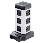چندراهی برق ایستاده هوشمند 2500 وات مدل Intelligent Vertical Socketبرج با شارژر USB و وایرلس