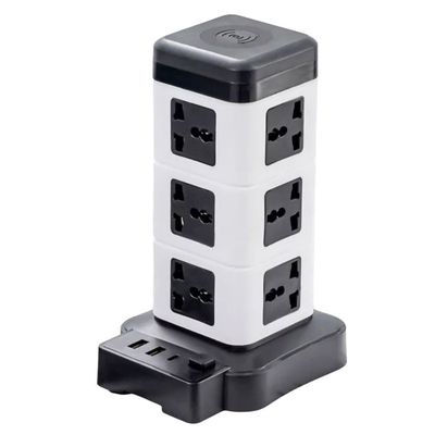 چندراهی برق ایستاده هوشمند 2500 وات مدل Intelligent Vertical Socketبرج با شارژر USB و وایرلس