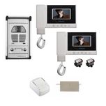 مجموعه دربازکن تصویری سیماران مدل 43HS-VFC2D دو طبقه به همراه محافظ ولتاژ مانیتور