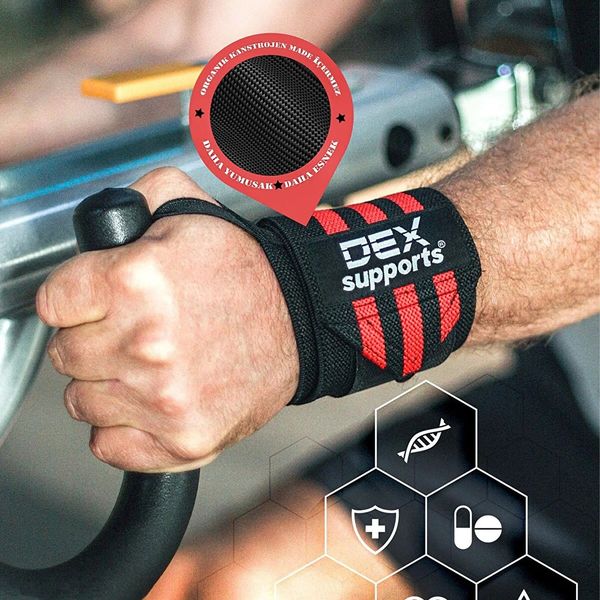 مچ بند بدنسازی مدل Wrist Wraps بسته دو عددی