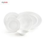 سرویس غذاخوری 28 پارچه چینی زرین ایران سری رادیانس مدل White 2 درجه عالی