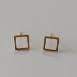 گوشواره زنانه مدل میخی طرح مربع کد shape110