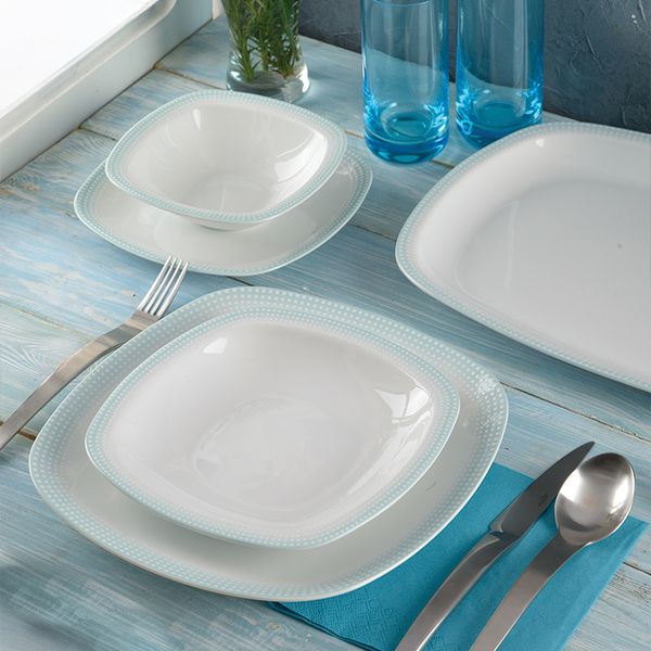 سرویس غذاخوری 27 پارچه 6 نفره چینی زرین ایران مدل Mon Belan