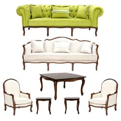 مبل کلاسیک 8 نفره مدل کویین به همراه میز پذیرایی