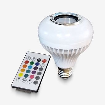 لامپ هوشمند و اسپیکر بلوتوثی مدل led music blub کد HB-61