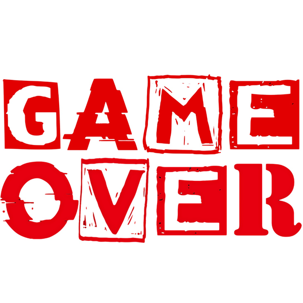 برچسب ضدآب و ضدخش اجسام مدل GAME OVER