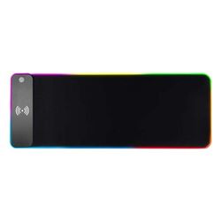 ماوس پد گیمینگ 30x80 شارژر وایرلس دار RGB با ضخامت 4 میلی متر