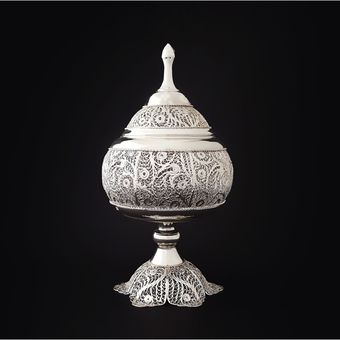 گزخوری پایه دار ملیله کاری اصفهان