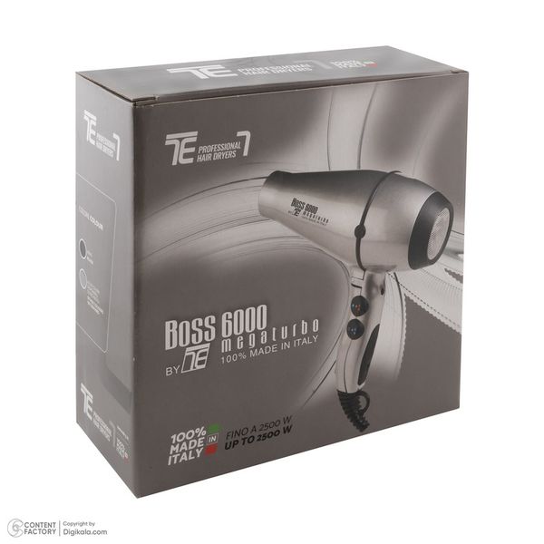 سشوار حرفه‌ای تکنو درای مدل Boss 6000 با توان 2500 وات