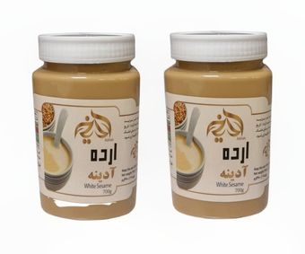 ارده کنجد آدینه اردکان - 700 گرم بسته 2 عددی (ارسال رایگان)