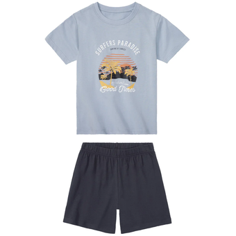 ست تیشرت و شلوارک پسرانه پیپرتس کد EU2788