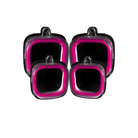 چراغ راهنما بغل موتور سیکلت مدل نئونی P4 مجموعه 4 عددی