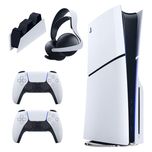 کنسول بازی سونی مدل PlayStation 5 Slim ظرفیت یک ترابایت ریجن 2016A اروپا به همراه دسته اضافی و پایه شارژر و هدست Elite
