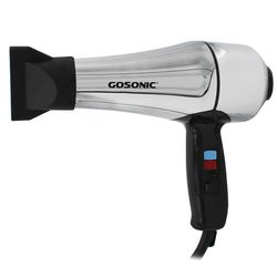 سشوار حرفه ای گوسونیک مدل GHD-229، موتور AC با توان مصرفی 1800 وات، دارای قابلیت باد سرد، فناوری تولید یون، وزن 892 گرم، تنظیم ح