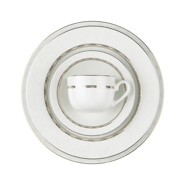 سرویس غذاخوری 102 پارچه چینی زرین ایران طرح هدیه پلاتینی درجه یک