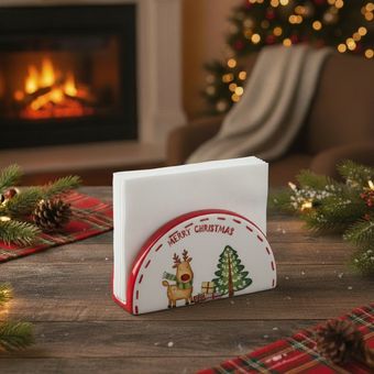 نگهدارنده دستمال کاغذی طرح کریسمس مدل Santa کد 110