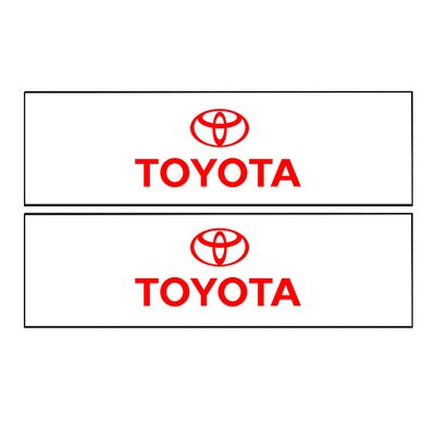 برچسب پا رکابی خودرو طرح TOYOTA مدل TIG021 بسته 2 عددی