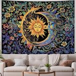 پوستر پارچه ای فیانی مدل بک دراپ ماه و خورشید کد F125