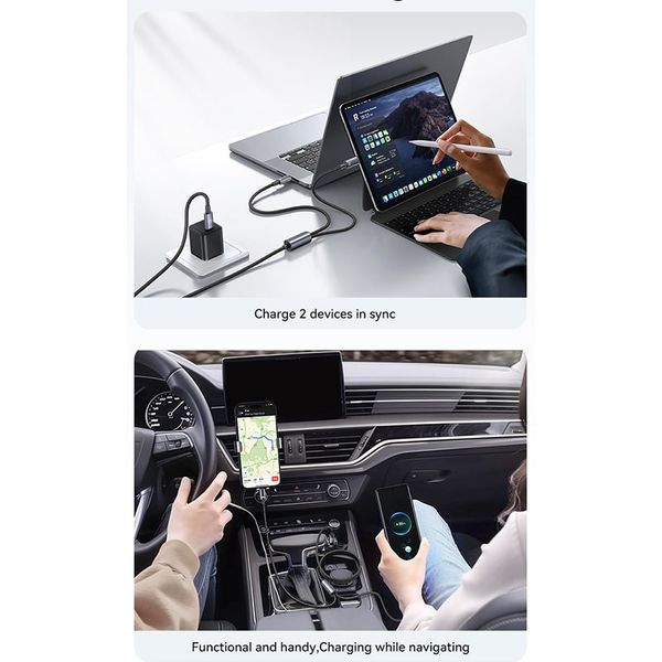 کابل تبدیل USB-C یوسمز مدل sj 740 طول 1.2متر