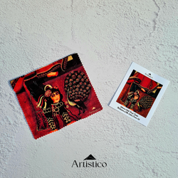 دستمال عینک دختر آکروبات باز و طاووس(Artistico)