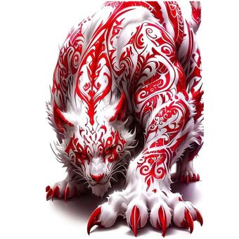 برچسب DTF استیکر حرارتی لباس مدل قوی پنجه