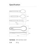 قاشق و چنگال سفری نکس تول مدل Stainless Steel Tableware