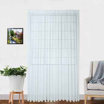 پرده باربد مدل پلیسه جنس حریر سایز 280×200 سانتی متر
