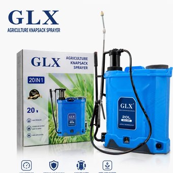 سمپاش دو کاره شارژی و دستی GLX مخزن 20 لیتری