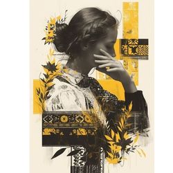 برچسب DTF استیکر حرارتی لباس مدل گلبانو