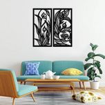 دیوارکوب ماهوت طرح گل کد 07 مجموعه 2 عددی