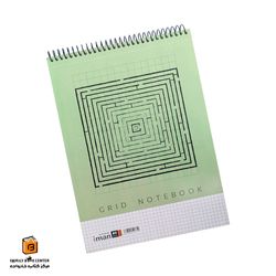 دفتر 80 برگ شطرنجی سبز ایمان (iman)