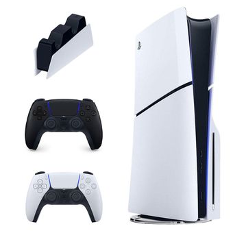 کنسول بازی سونی مدل PlayStation 5 Slim ظرفیت 1 ترابایت ریجن CFI-2116 اروپا به همراه دسته اضافی و پایه شارژر*503