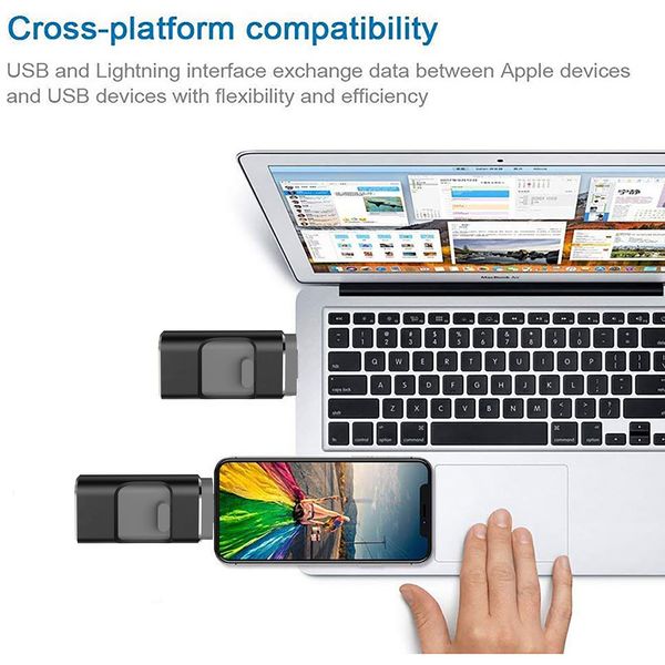 فلش مموری اِل ایکس اِم مدل iDrive L03/L06B Lightning Dual OTG ظرفیت 512 گیگابایت