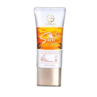 کرم ضد آفتاب بدون رنگ دست و صورت استیلن spf60 مدل Hydrating Repair محافظ UVA،UVB مناسب برای انواع پوست حجم 60 میلی لیتر