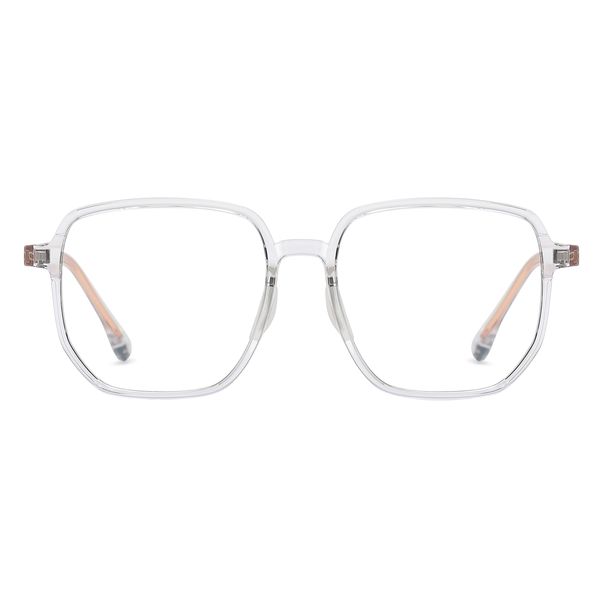 فریم عینک طبی چند ضلعی مدل TR-LD215C26-P81 مناسب برای صورت گرد و بیضی